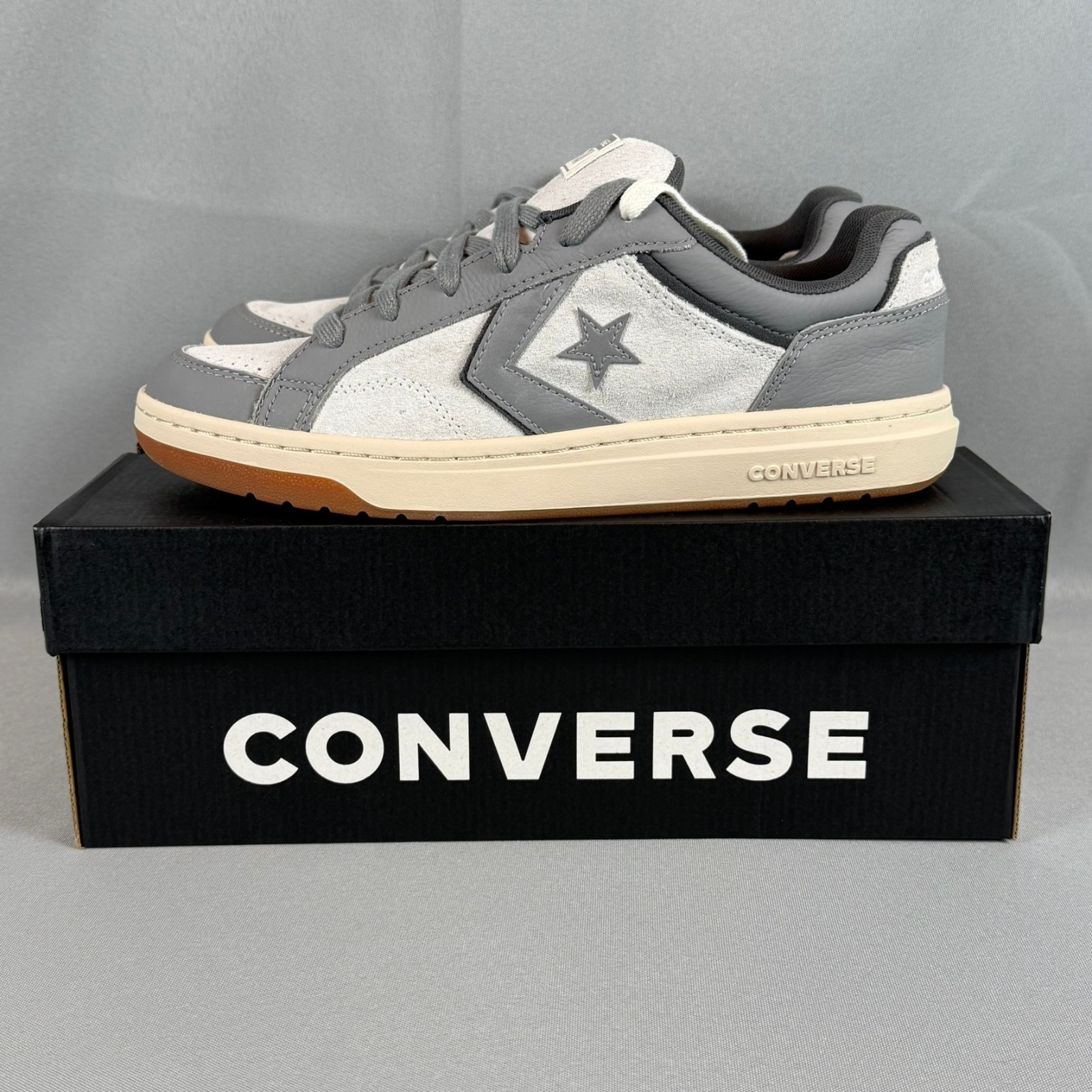 Converse Pro Blaze Classic Ox Leather Suede Shoes Mens 9 Gray A14246C New NIB