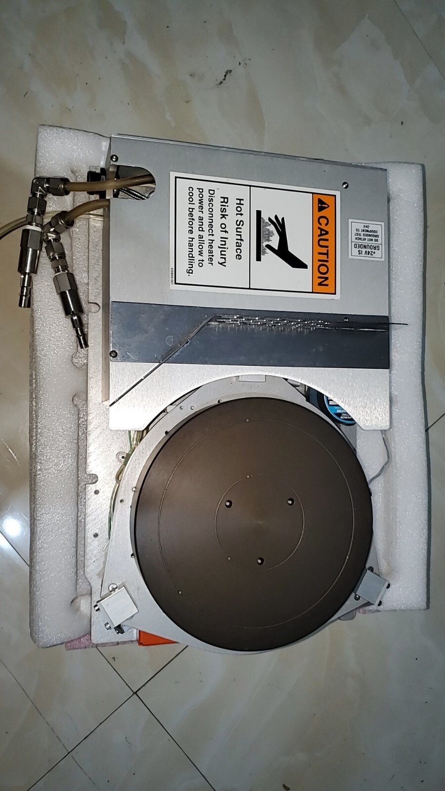 Semiconductor wafer process cooling station