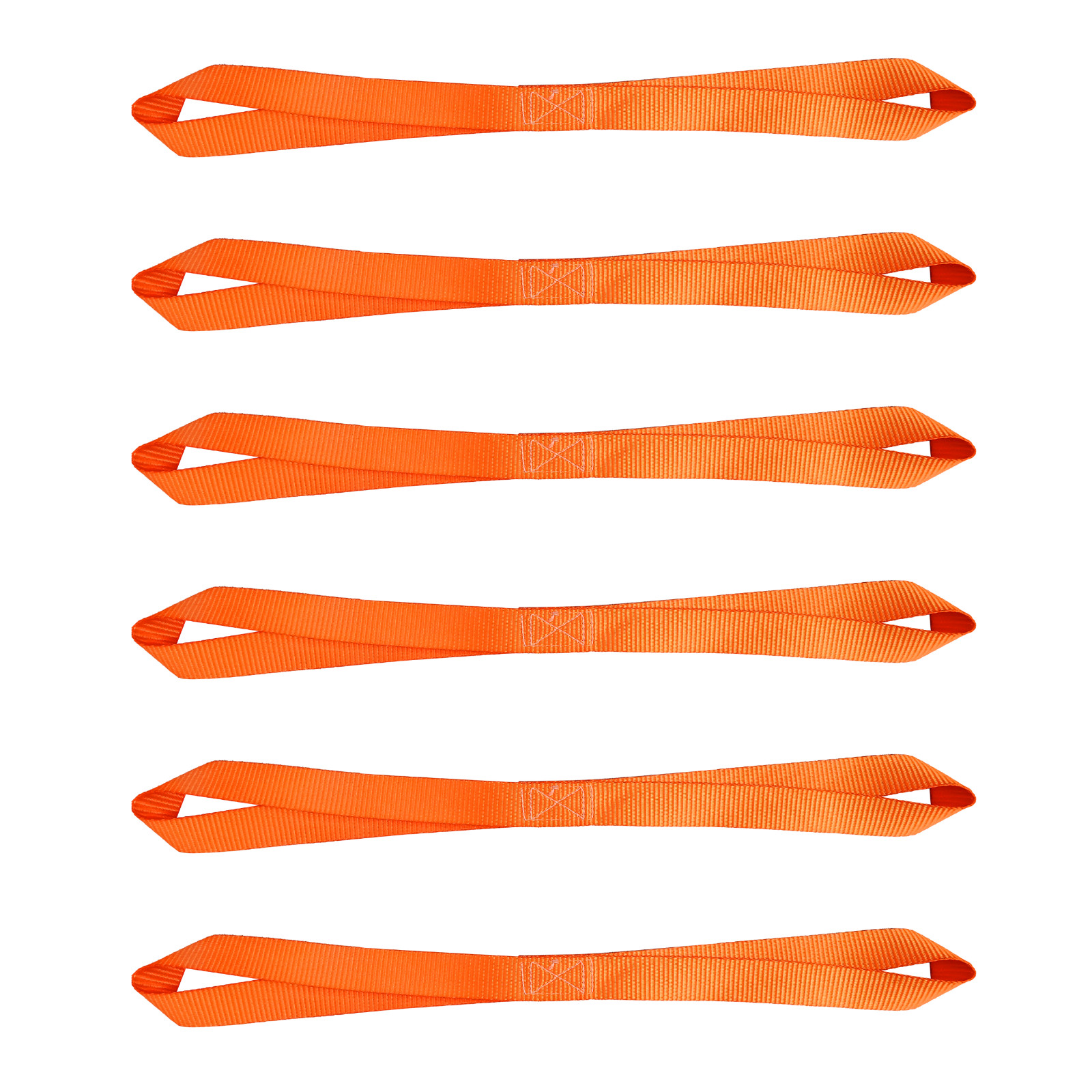 6 Pack 1" x 18" Soft Loop Tie Down Strap Motorcycle Dirt-Bike ATV UTV 800lbs WLL