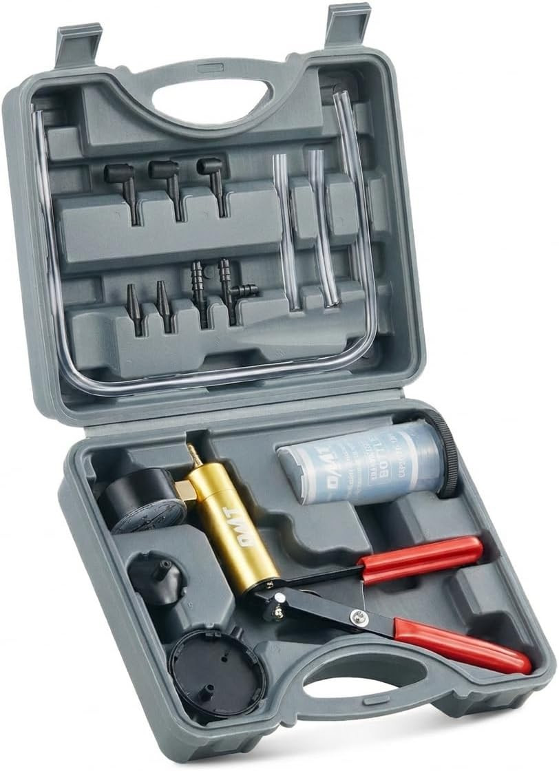 Brake Bleeder Kit with Hand Vacuum Pump and Adapters, Brake