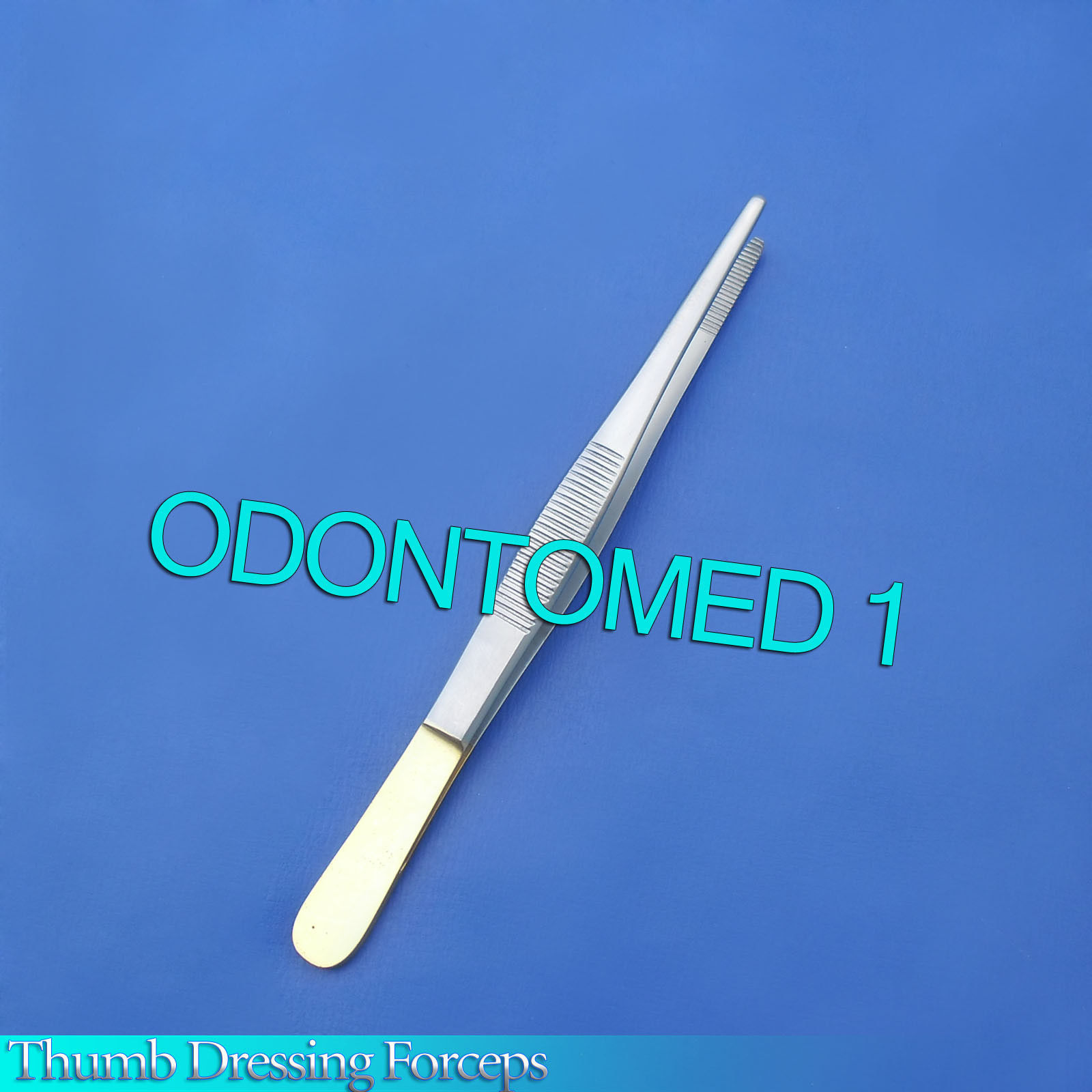 Thumb Dressing Forceps 5" Gold Plated Surgical Instruments