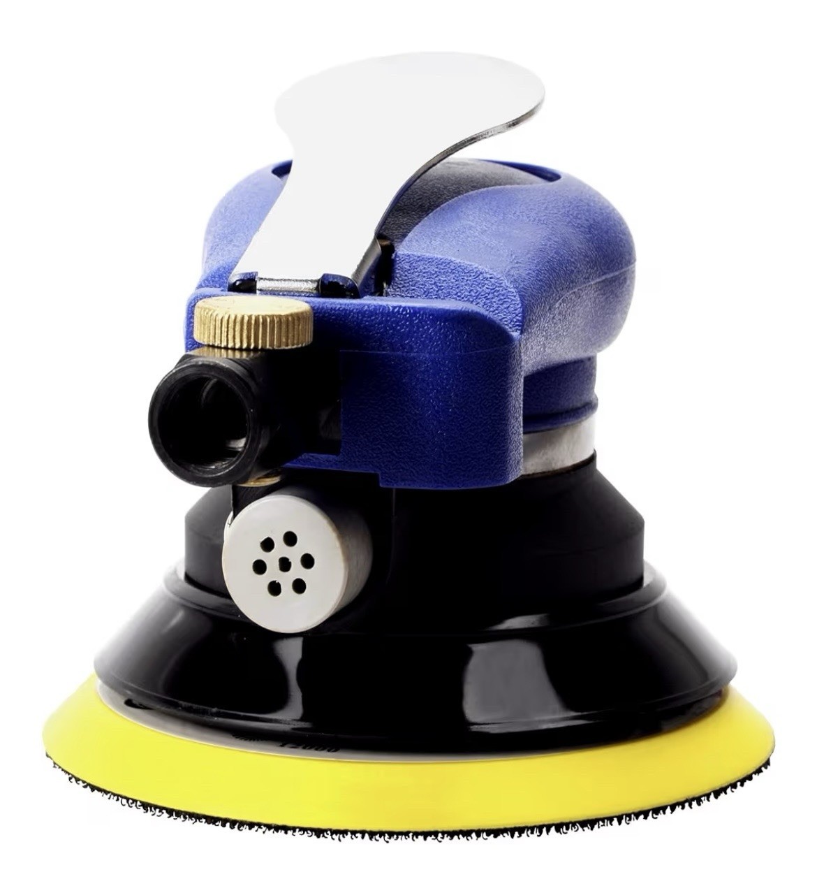 5” Blue Pneumatic Random Orbital Sander, Palm Held, Adjustable Grinder Sander