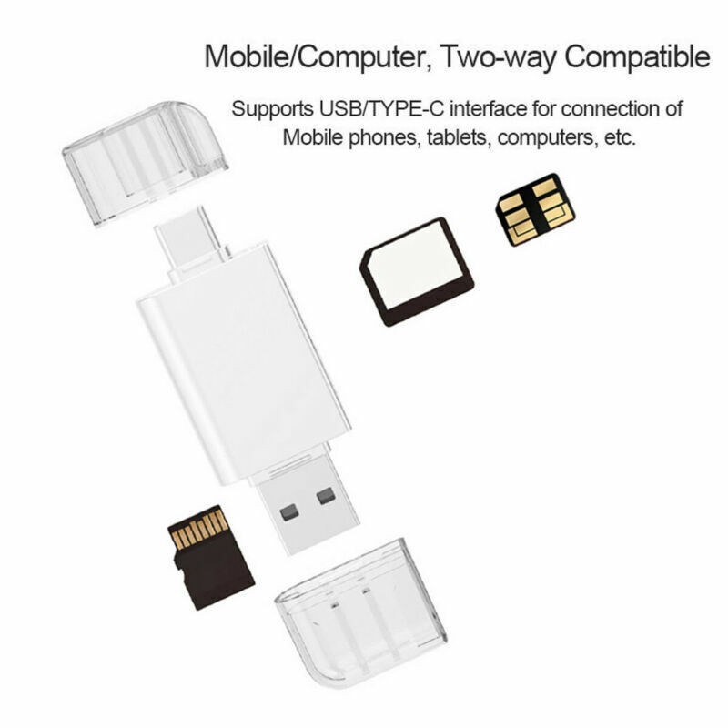 Huawei Xiwai USB-C Type C USB 2.0 NM Nano Memory Card TF Micro SD Card Reader