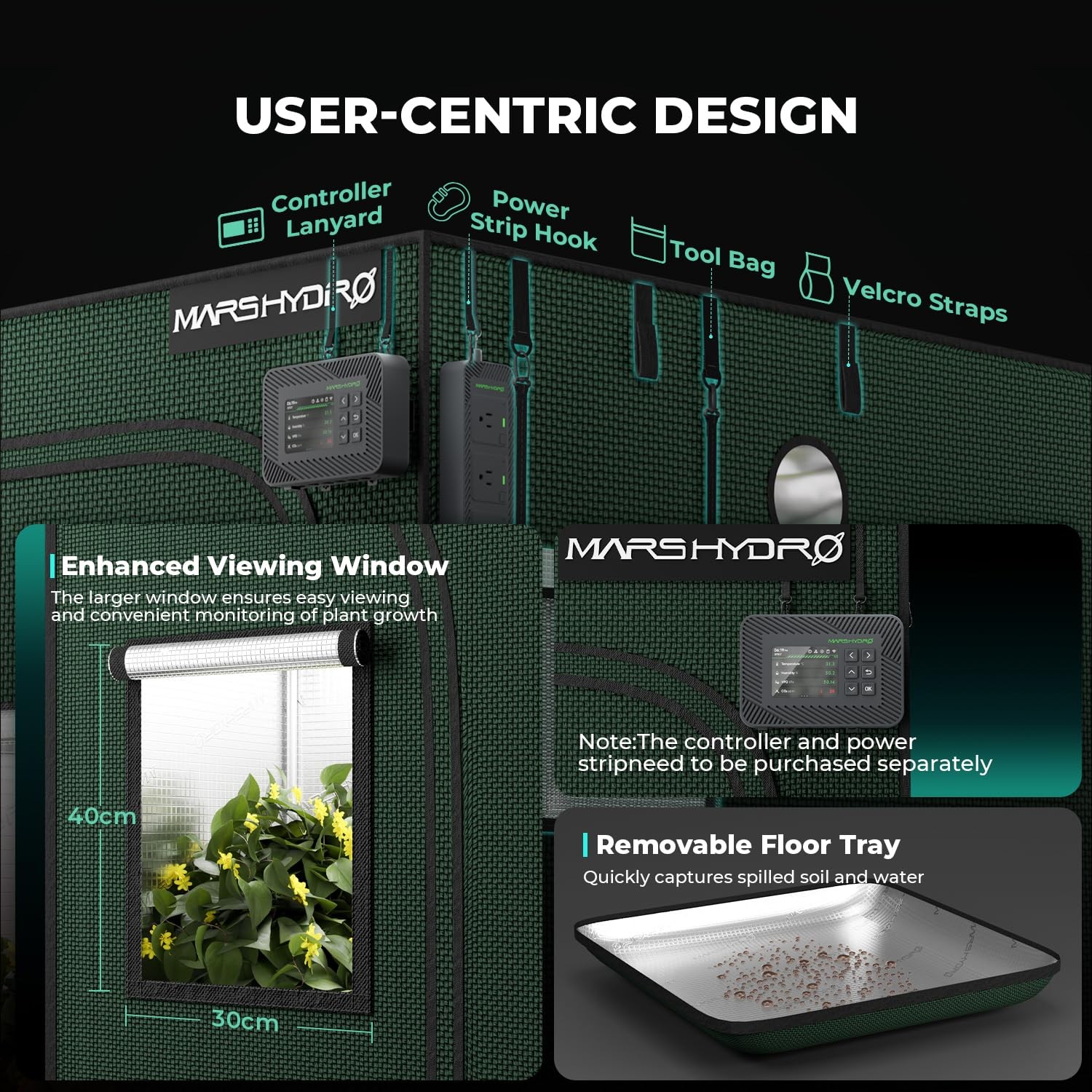 MARS HYDRO 2x2 Smart Grow Tent Kit Pro with WiFiIntegrated Controller 43,150W...