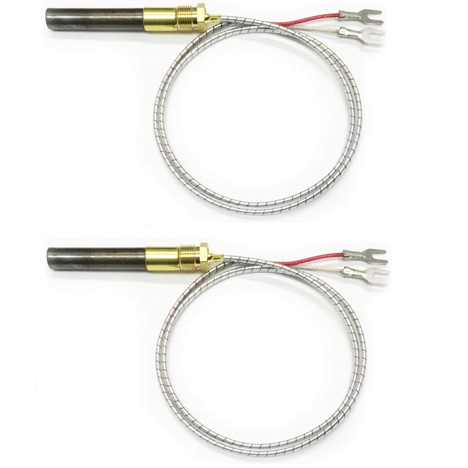 2 Pack Robertshaw 1950-001 Thermopile 250mV-750mV AC 36" Two Lead Connection