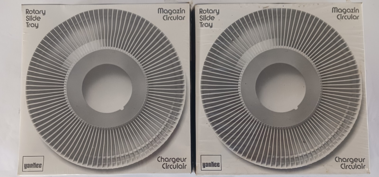 2 Vintage Yankee Rotary Slide Trays, Holds 100 2x2 Slides, New, Ships Same Day