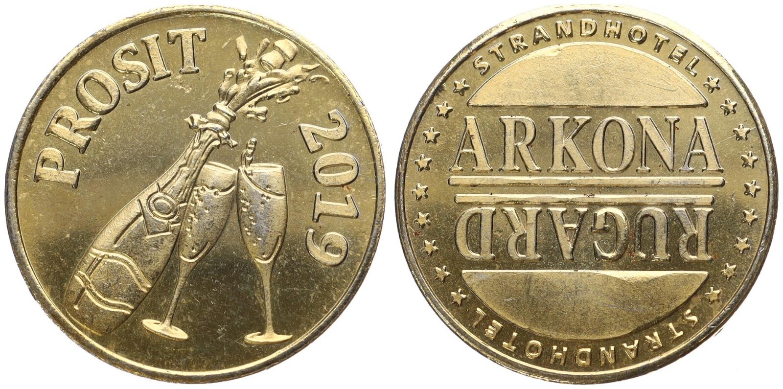 Token Brand Lucky Charm Happy New Year 2019 - Arkona Rugard Strandhotel