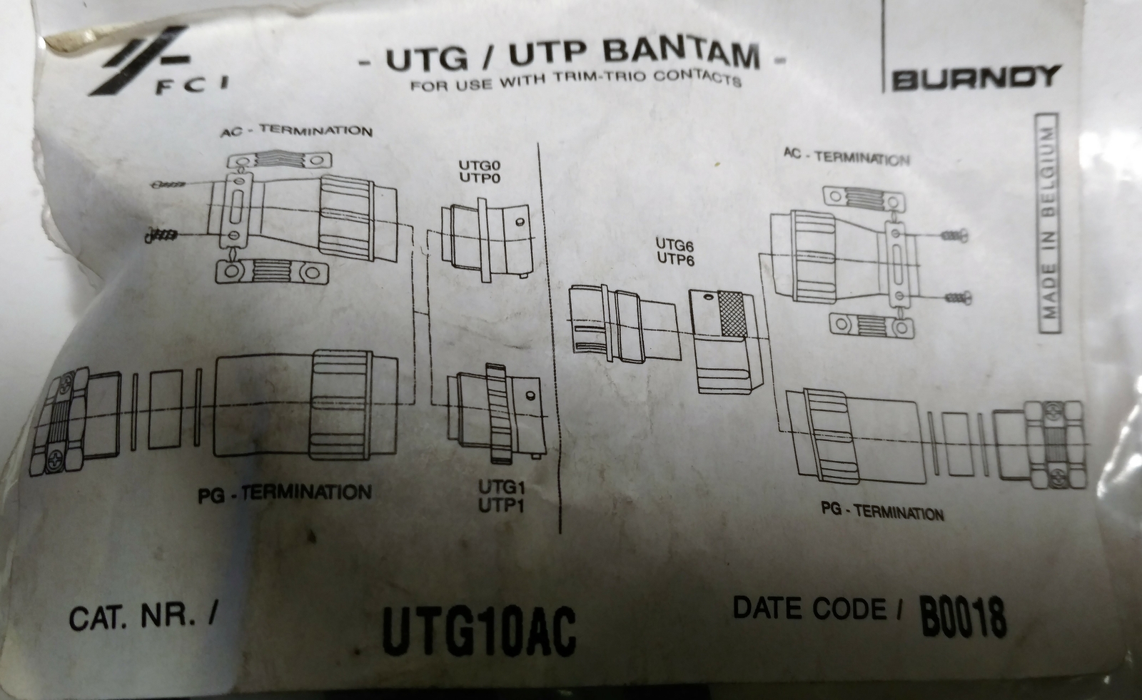 Souriau UTG10AC Size 10 Circular Cable Clamp
