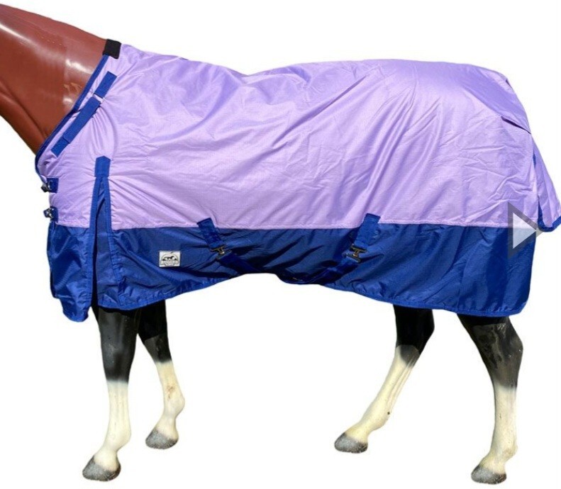 Rugged Ride Turnout Blanket 300g Fill 600 Denier Purple 56-62 Pony Waterproof