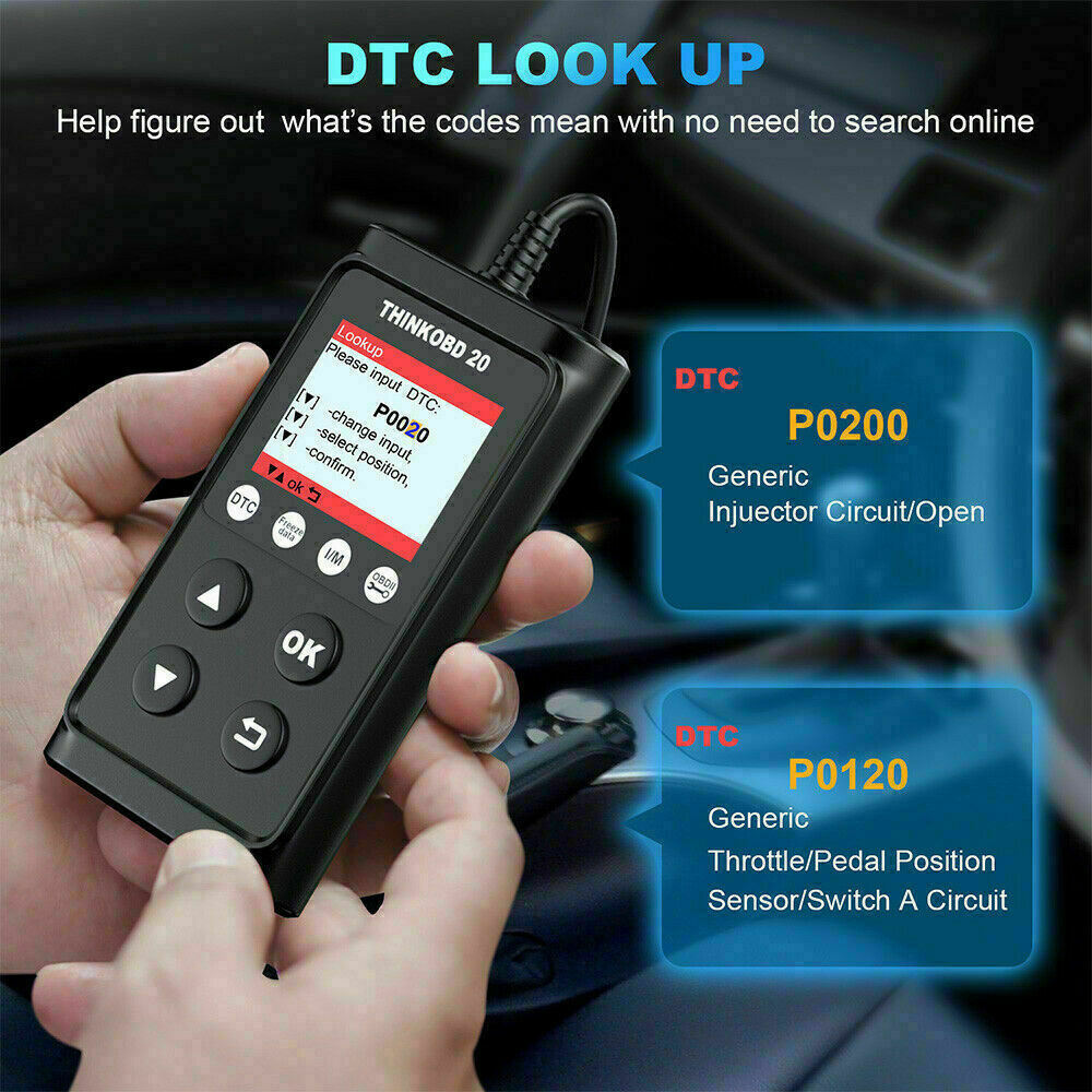 ThinkOBD 20 OBD Code Reader Turn Off MIL Check Engine Diagnostic Tool DTC Lookup