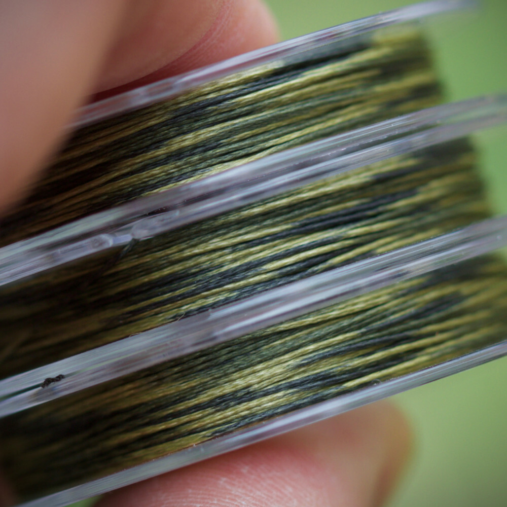 Carp braid hooklink camo or dark green - 30m spool, carp rigs, carp fishing