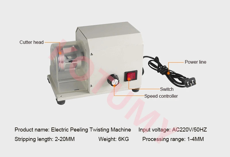 XC-180 Electric Twisted Wire Stripping Machine Automatic Wire Stripping Machine