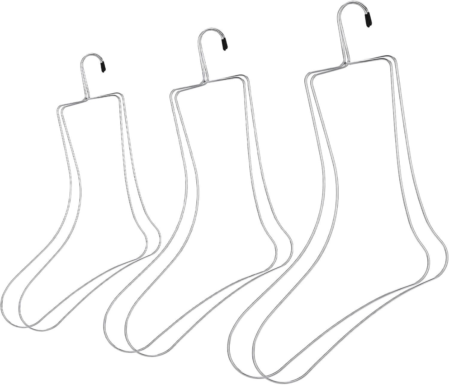 Newtay 3 Pairs of Small, Medium, Large Sock Blockers Stainless Steel Blockers Dr