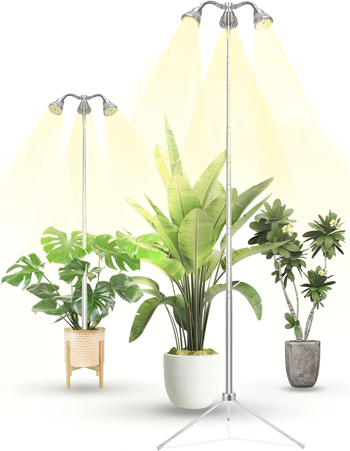 Grow Lights for Indoor Plants Full Spectrum with Detachable Tripod Stand