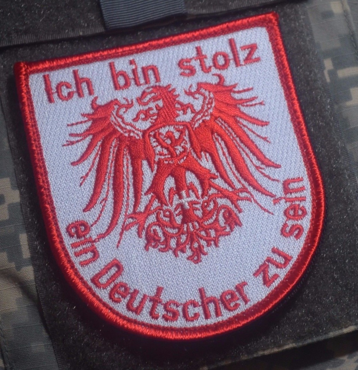 PROUD BE GERMAN ICH BIN STOLZ DEUTSCHER ZU SEIN vêlkrö BADGE PATCH