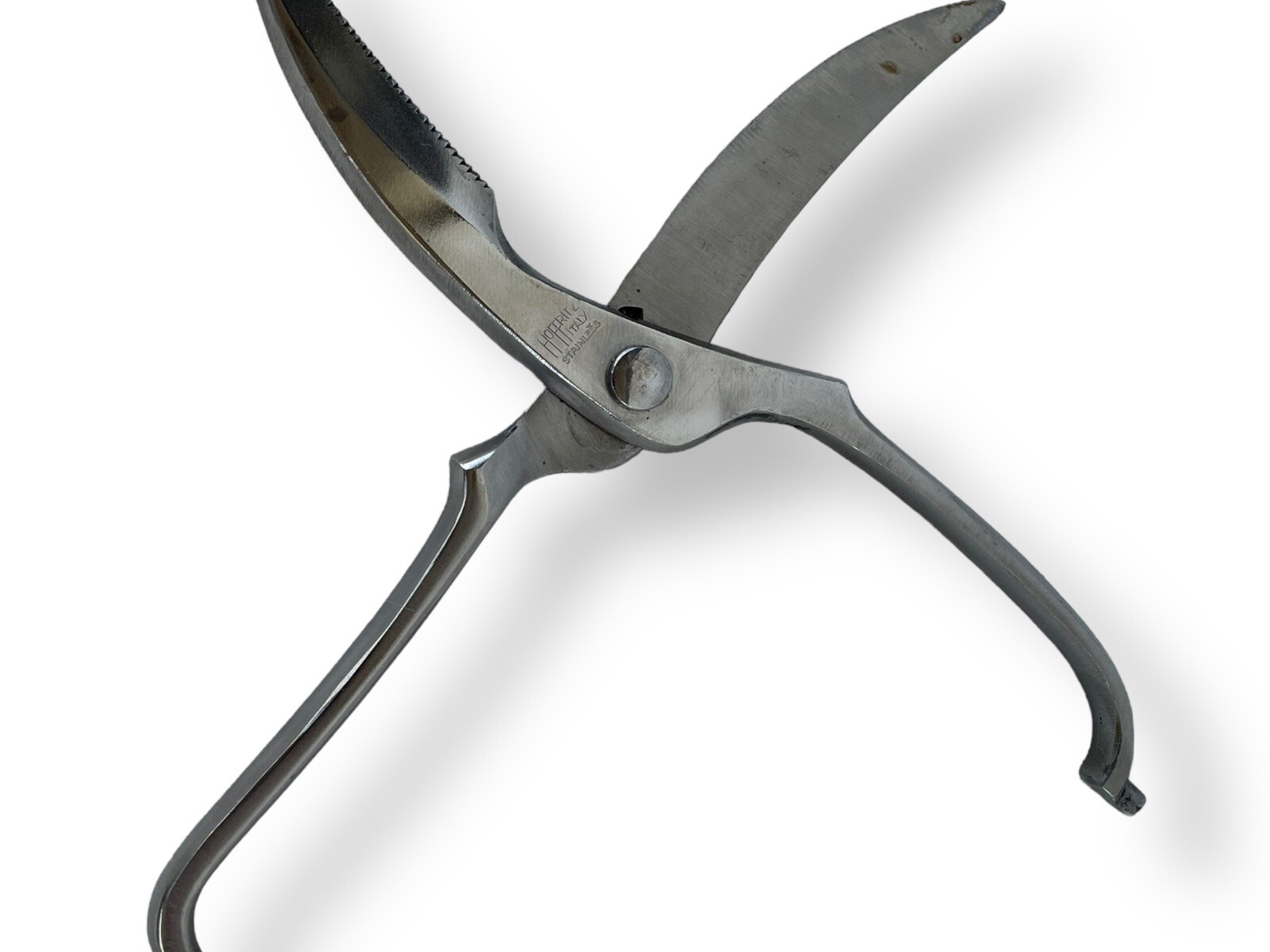 Hoffritz Vintage Kitchen Utility Poultry Shears Scissors Stainless Made in Italy