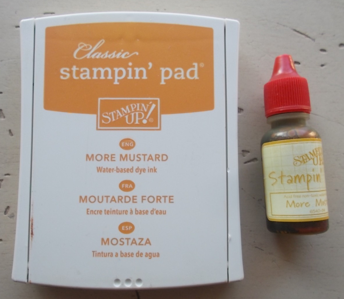 MORE MUSTARD Classic Stampin' Up! Water Based Dye Ink Pad with Refill