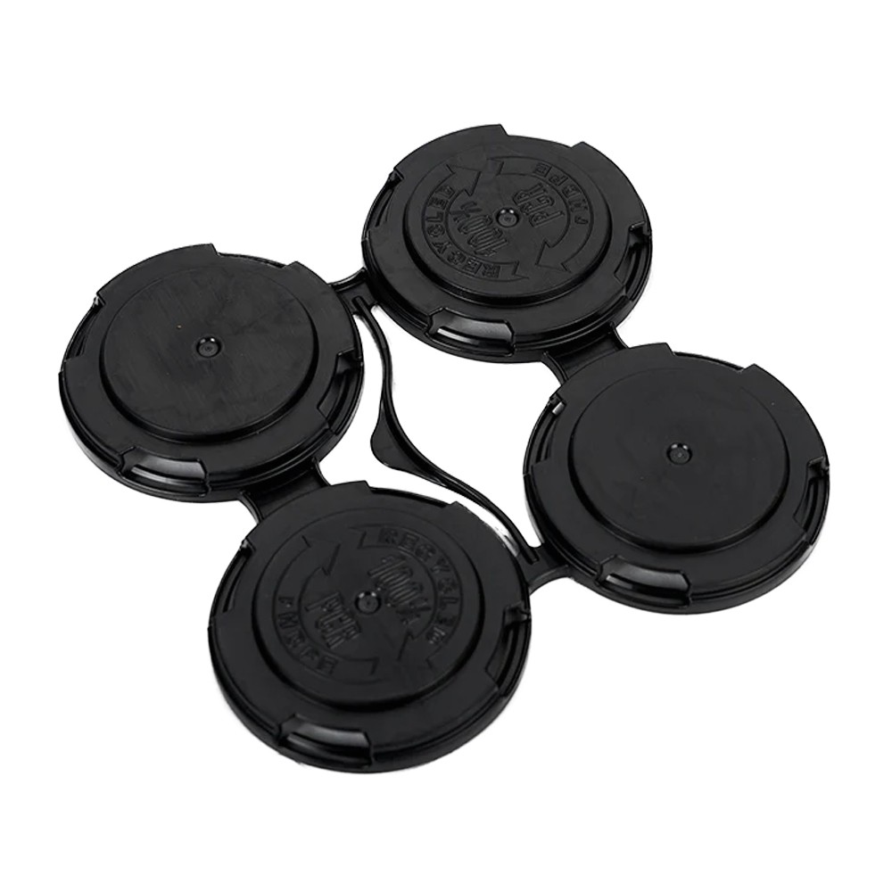 Home Brew Ohio 4 Pack Beer CAN Holder Black Standard Four-Pak Can Carrier (4