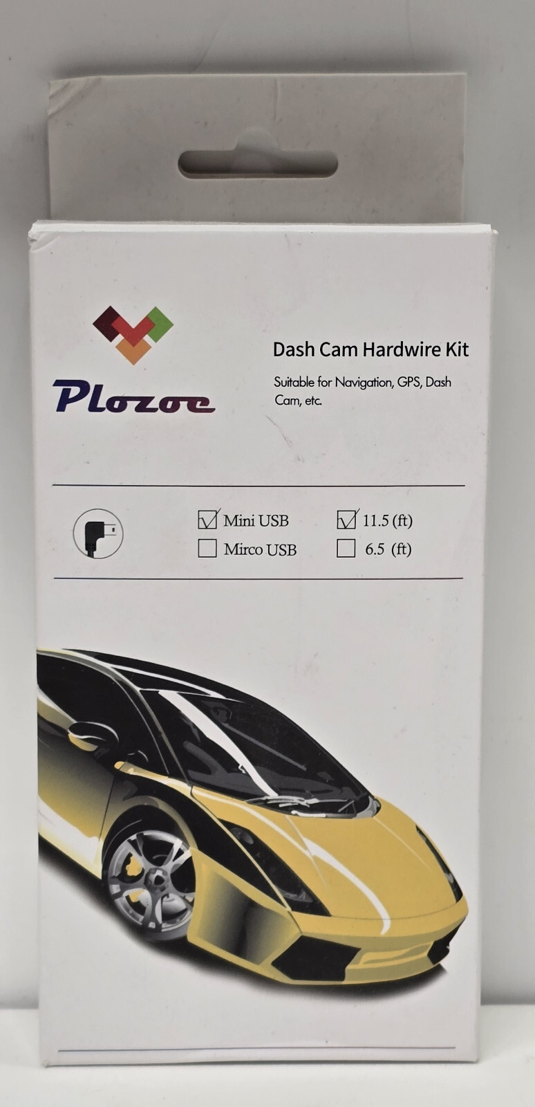 Plozoe Dash Cam Hardware Kit Mini USB