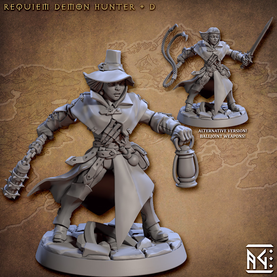 Demon Hunter D - ALTERNATE - Artisan Guild - Fantasy D&D Miniature
