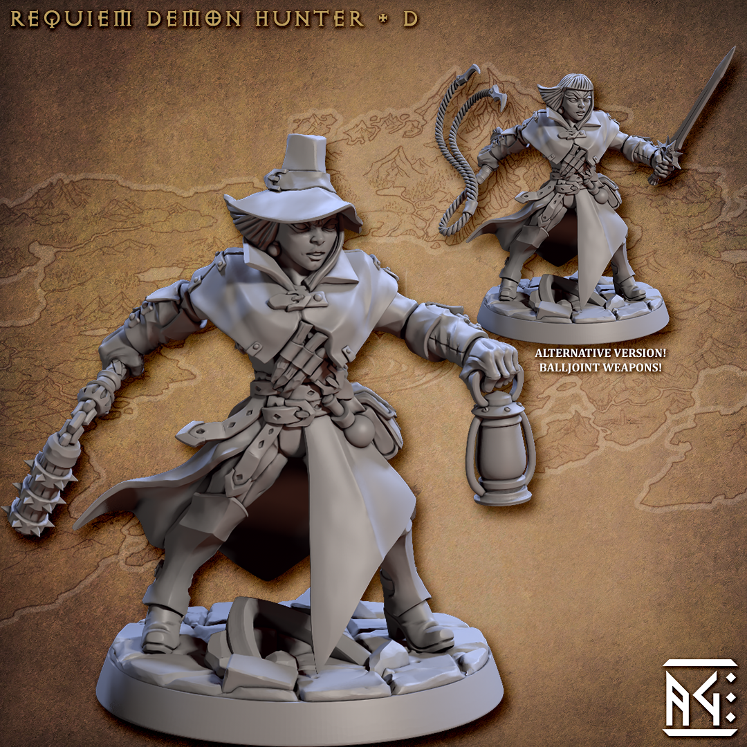 Demon Hunter D - ALTERNATE - Artisan Guild - Fantasy D&D Miniature