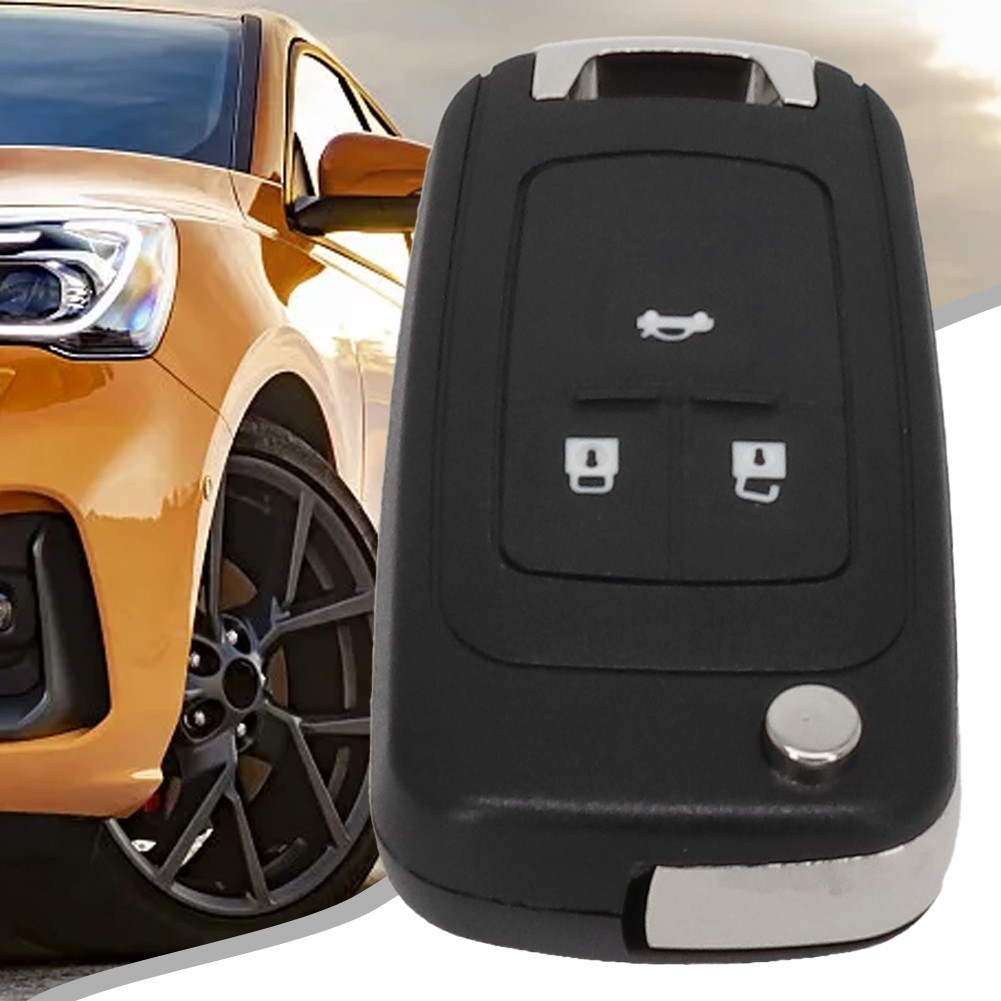 Case Cover Key Shell 3 Button Case Cover Decoration Remote Flip Anti-broken