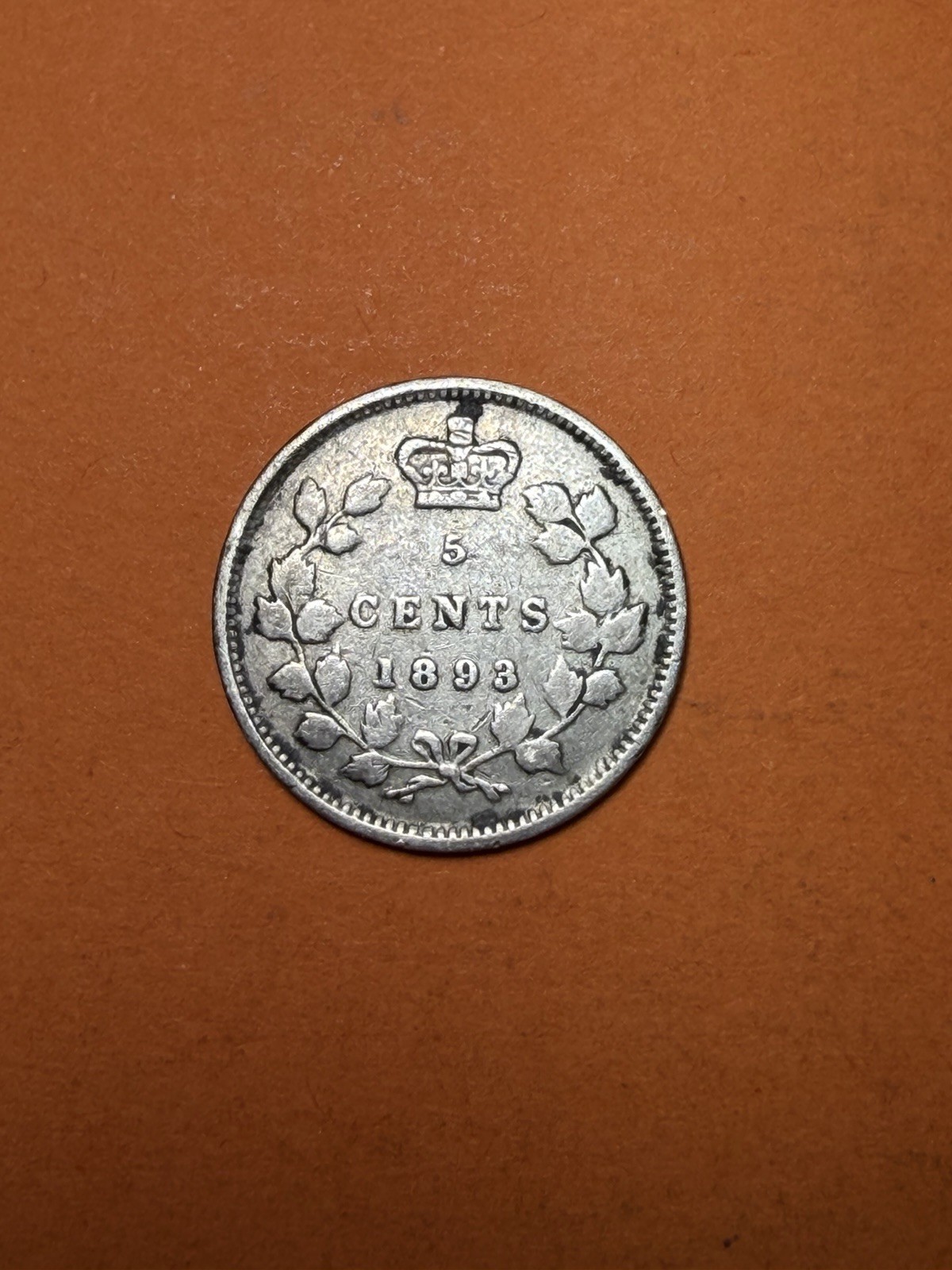 1893 Canada Silver 5 Cents (A3151)