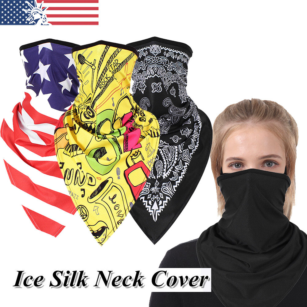 Cycling Half Face Mask Bandana Bicycle Cover Sports Tube Scarf Balaclava Mask US