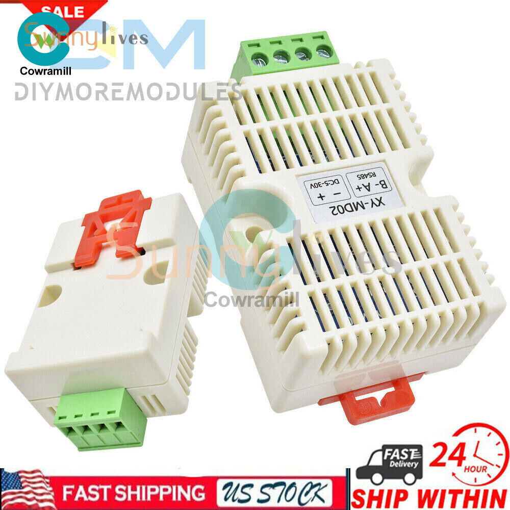 Temperature Humidity Transmitter Modbus SHT20 Sensor DC 5-30V RS485 Interface US