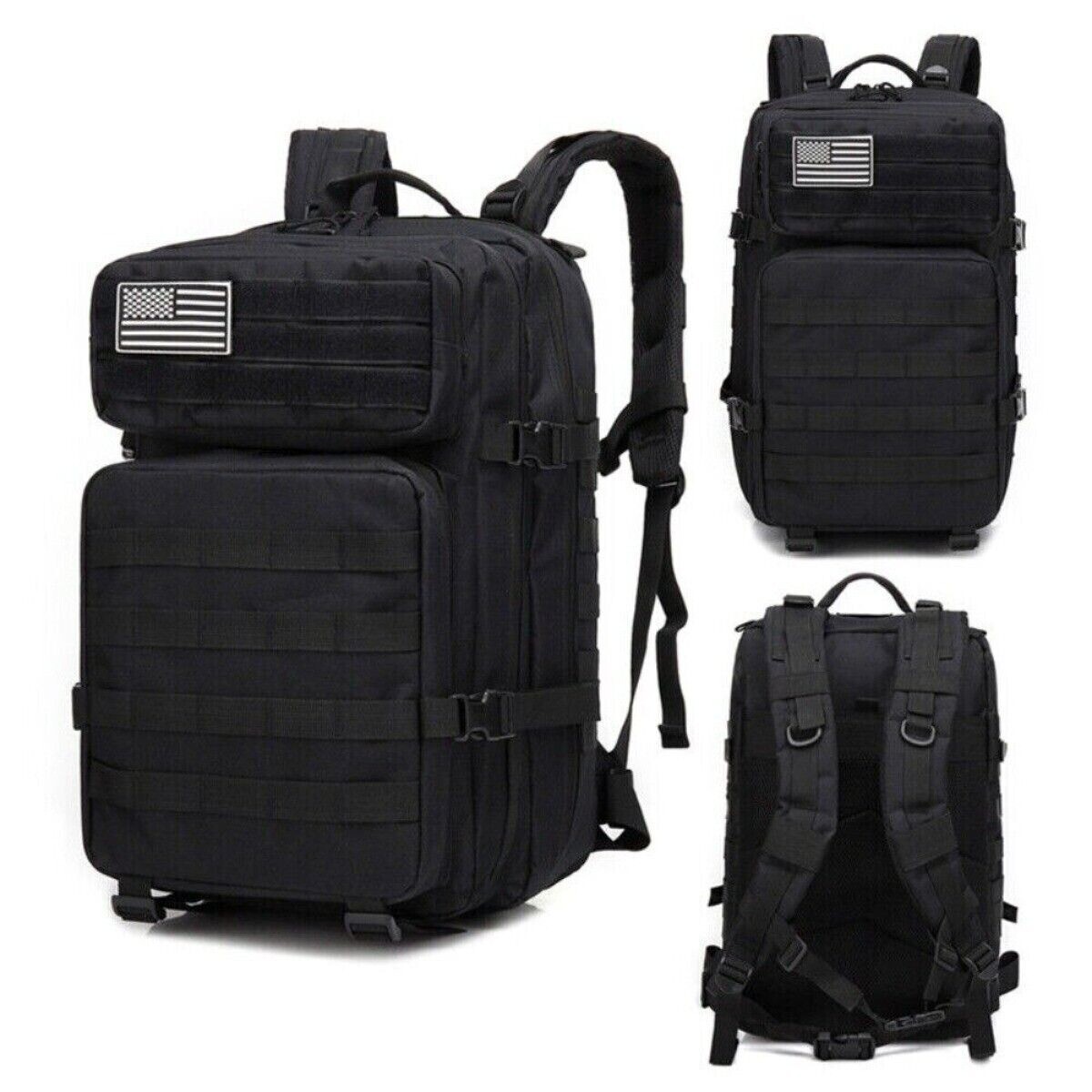 Tactical Molle Army Assault Pack Multifunctional Backpacks Large-capacity 45L US