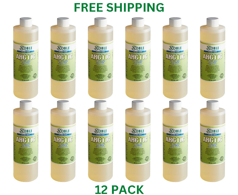 12 PACK Noble Arctic Ice Machine Cleaner Nickel Safe 16 oz Ready to Use CASE NEW