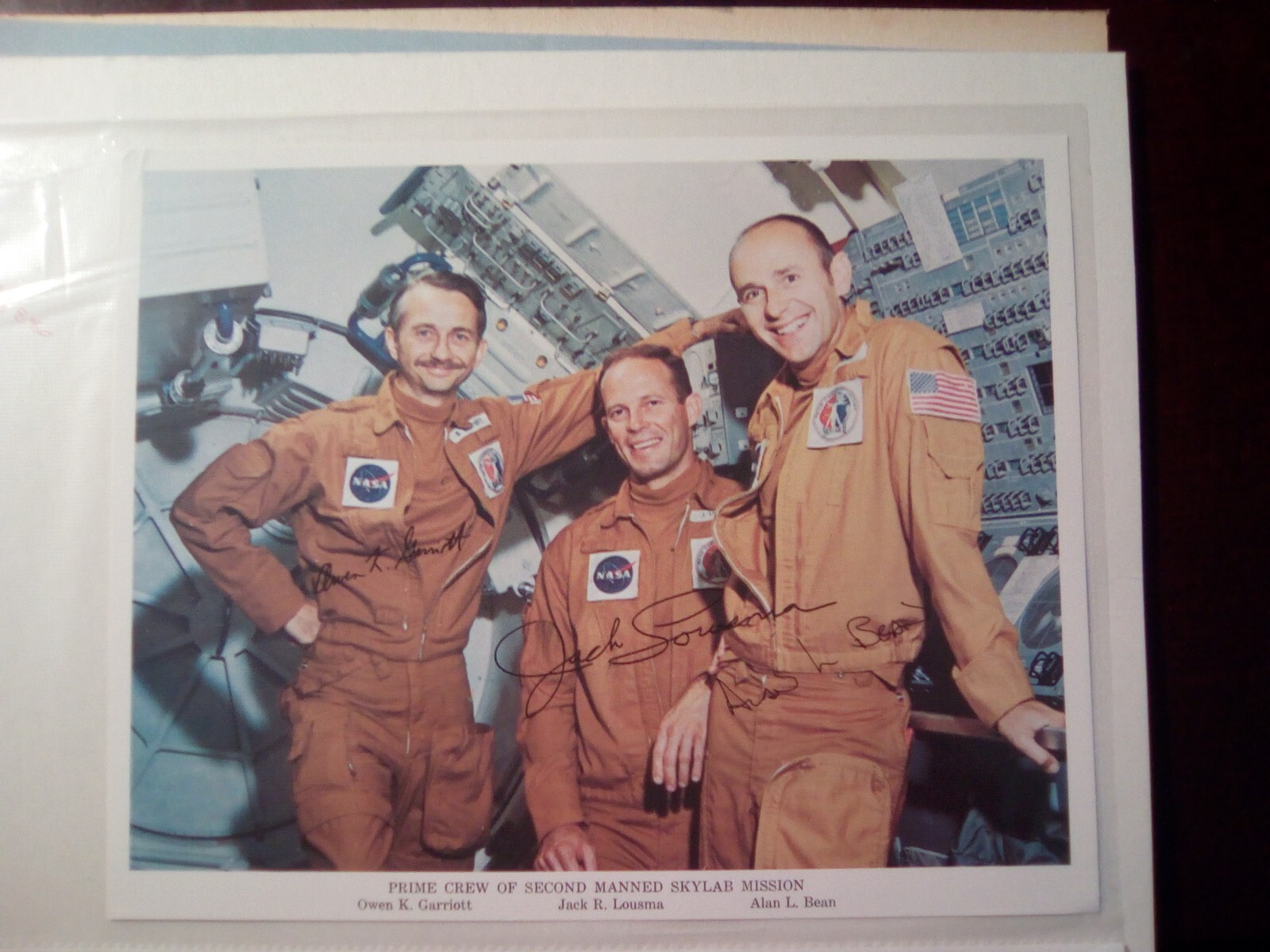 vintage nasa lithograph autopen signed photo np