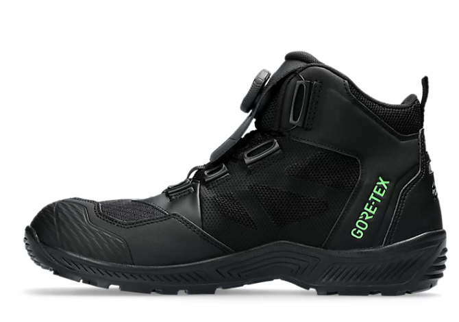 ASICS WINJOB CP604 G-TX BOA 1273A084 001 Black GORE-TEX 3E Safety Shoes Unisex