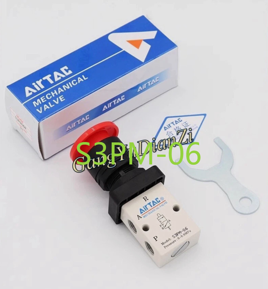 1PCS NEW FOR AirTac Mechanical hand valve S3PM-06 yay