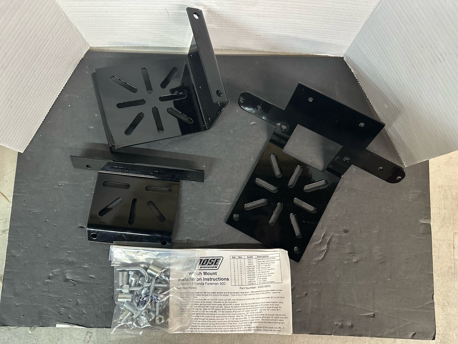 NEW Moose Utility Winch Mount Kit PN 4505-0455