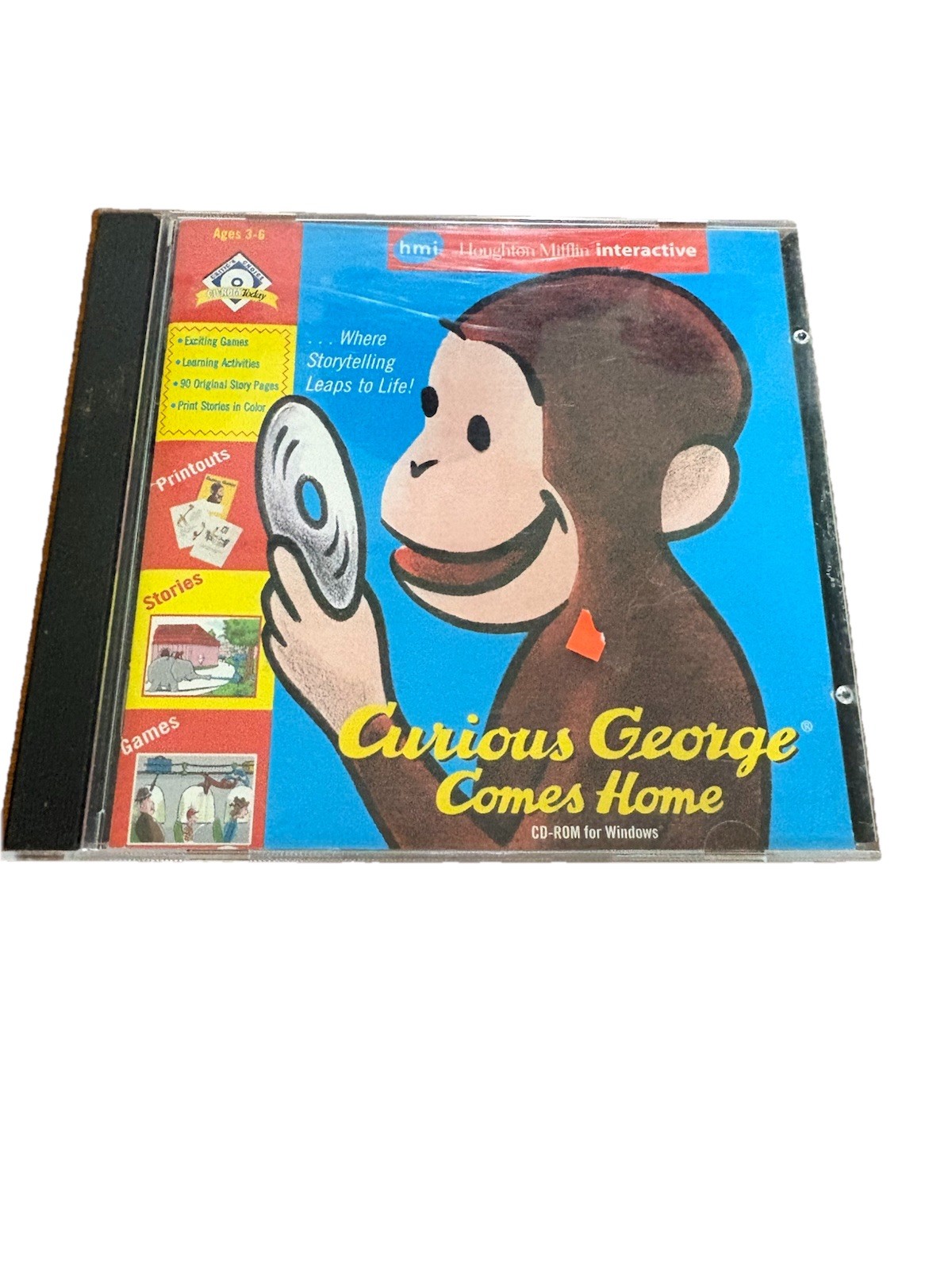 Houghton Mifflin Interactive Curious George Comes Home Windows CD-ROM English