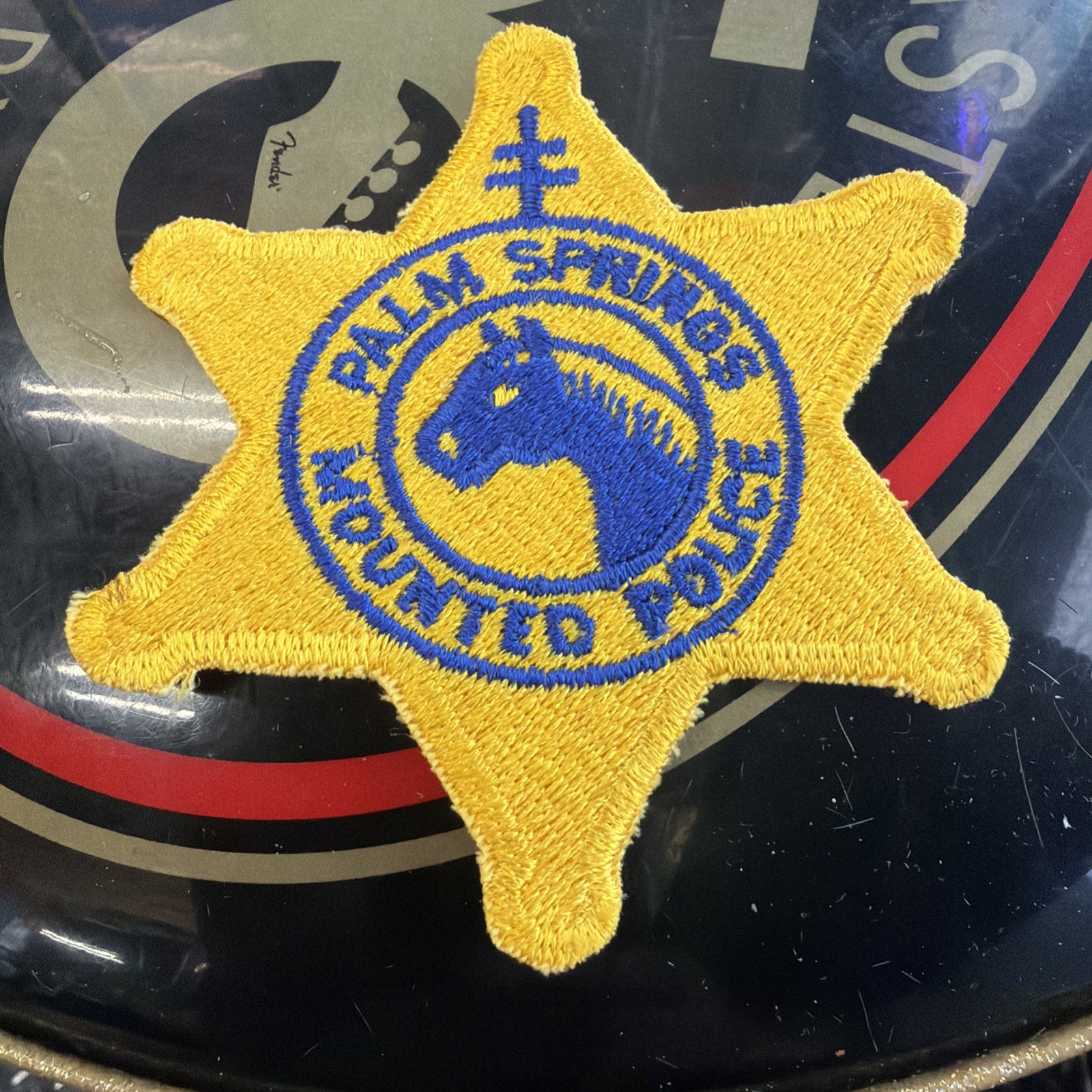 VINTAGE CALIFORNIA CA PALM SPRINGS MOUNTED POLICE HORSE  PATCH