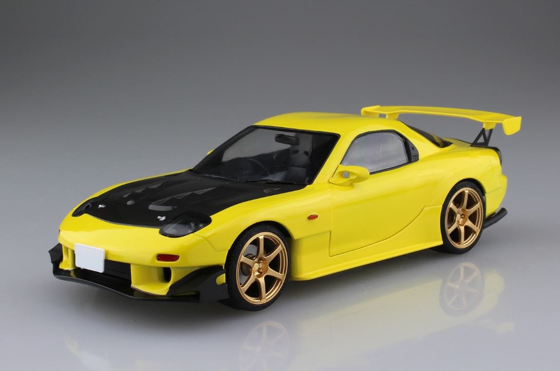 Aoshima 1/24 INITIAL D TAKAHASHI KEISUKE FD3S RX-7 PROJECT D Plastic Model Kit
