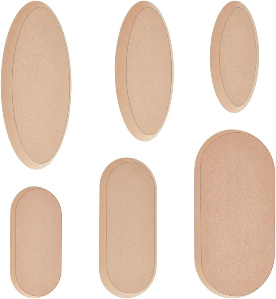 6Pcs 6 Sizes Pottery Molds for Clay Ceramic MDF Pottery Clay Molds