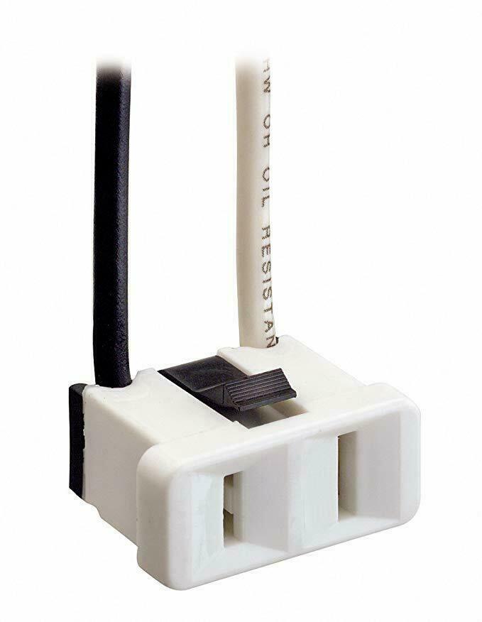 Leviton White Snap-In Appliance Convenience Outlet RECEPTACLE + Leads NEW 1306-W