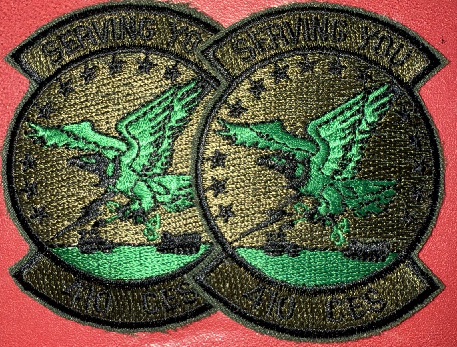 1980s - GWOT Era USAF 410th Civil Engineering Squadron Subdued Patch (AN)