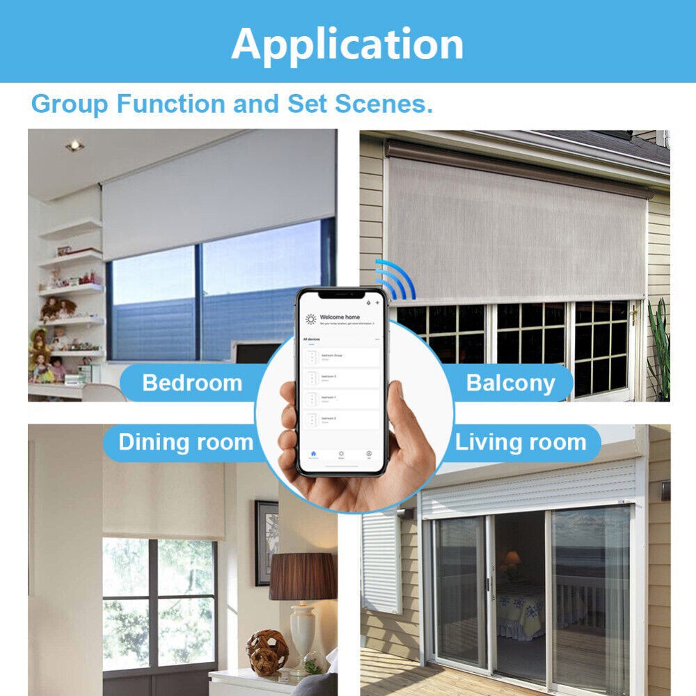Smart WiFi Switch Curtain Blinds Module Roller Shutter Motor For Tuya Alexa US
