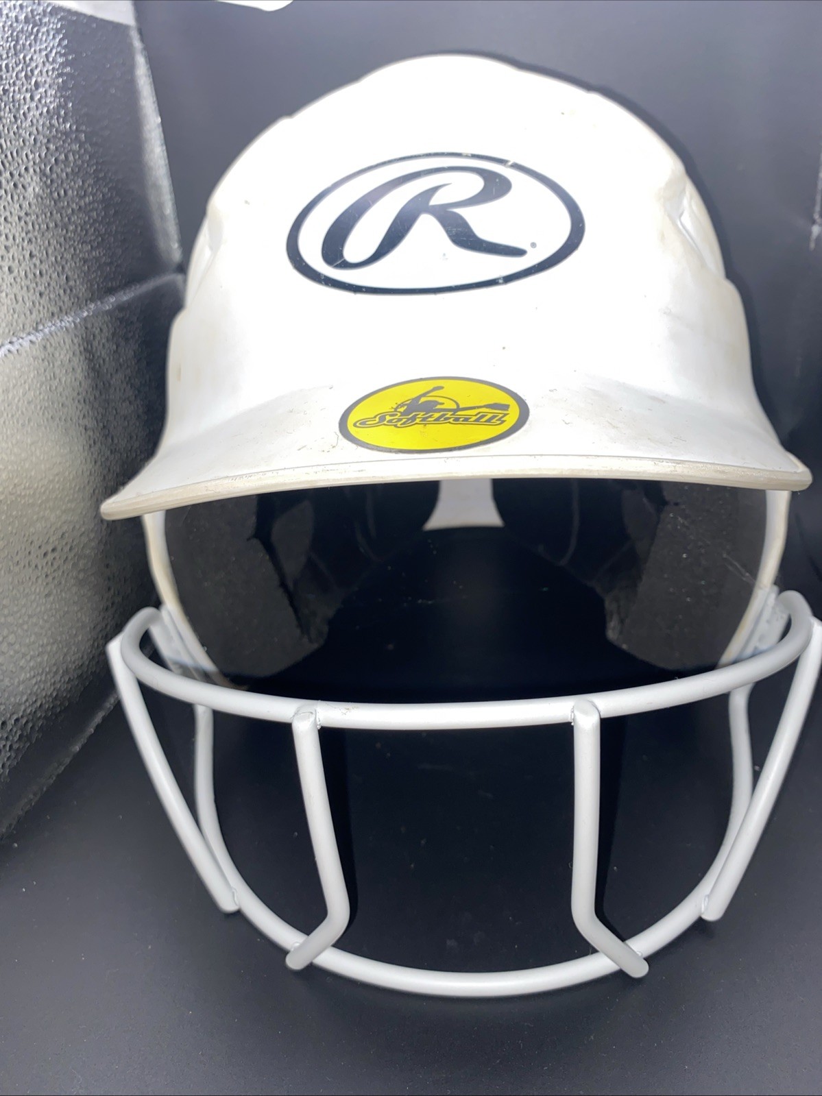 Rawlings Coolflo Fastpitch Softball Helmet Face Guard White 6.5-7.5