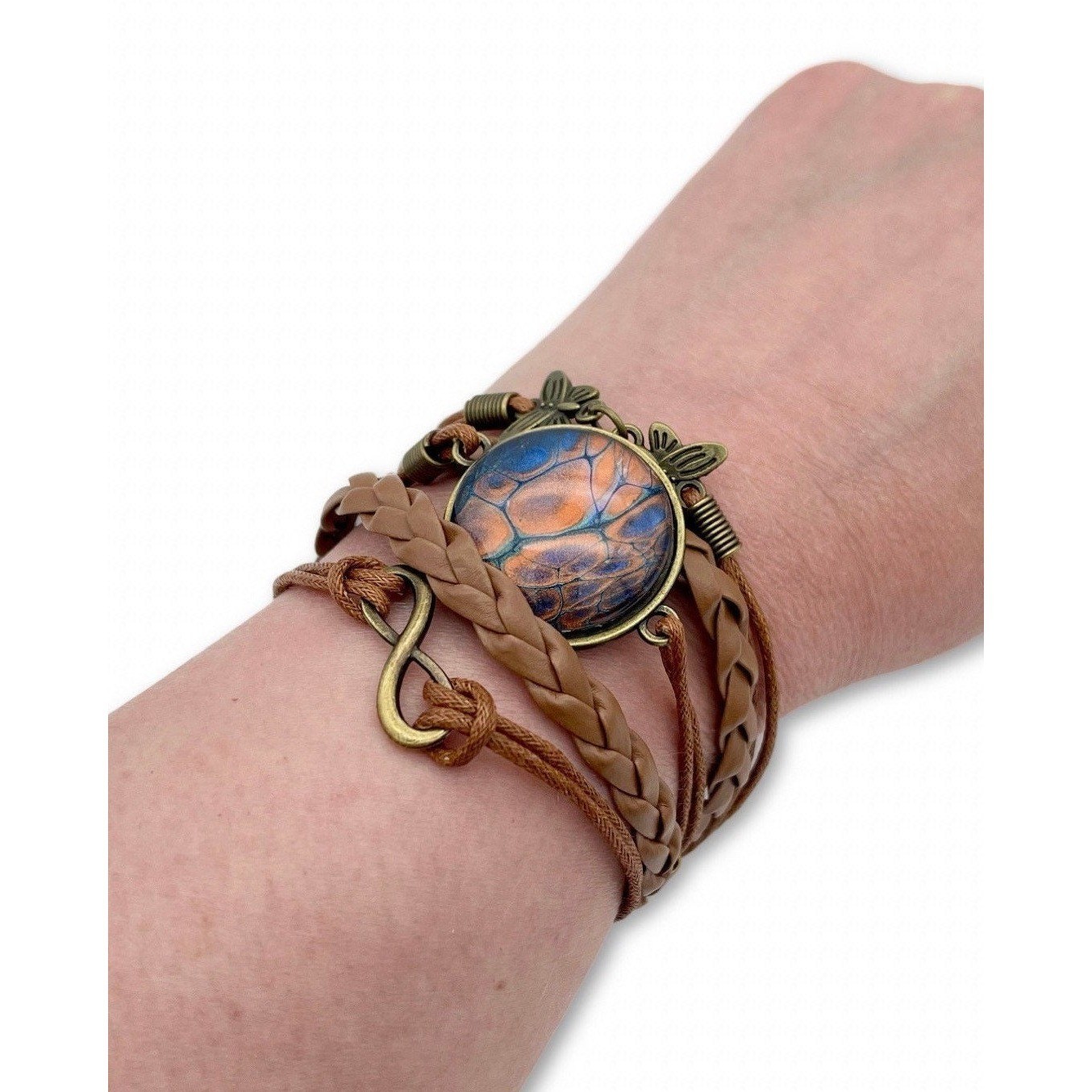 Acrylic Paint Skin Jewelry Leather Bracelet