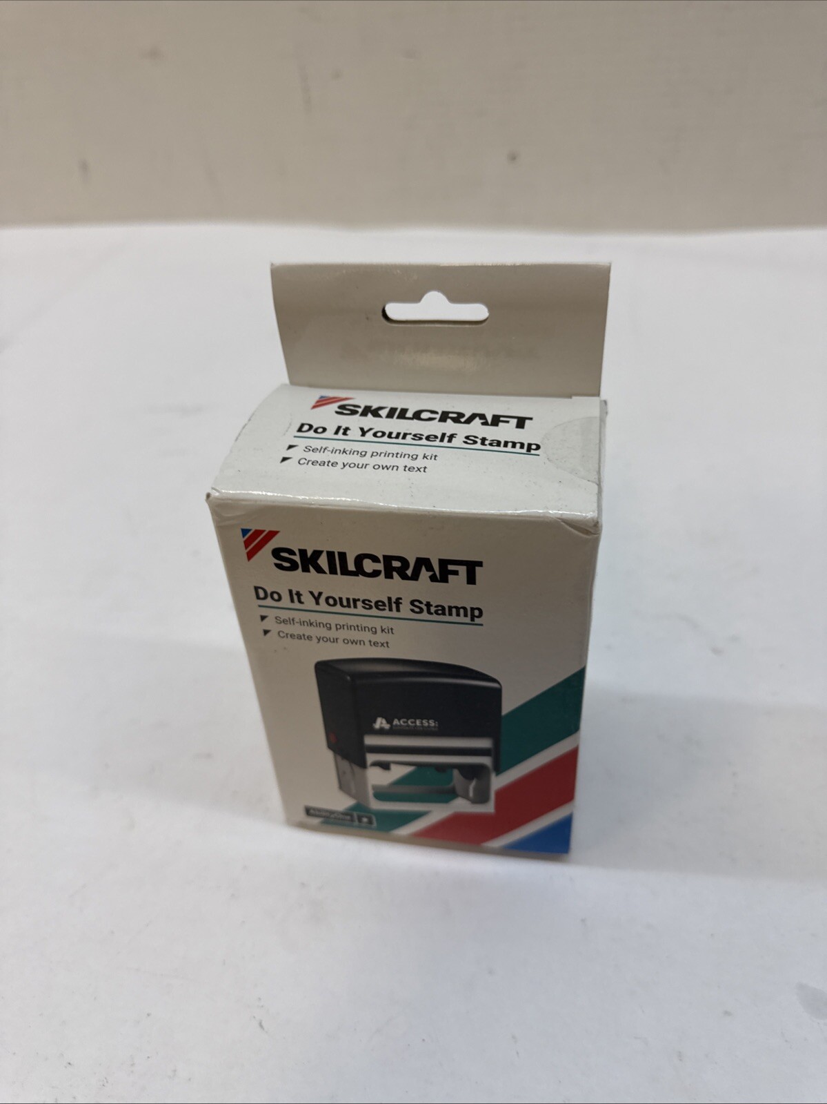 Skilcraft Self Inking Do-It-Yourself Stamp Kit, Black