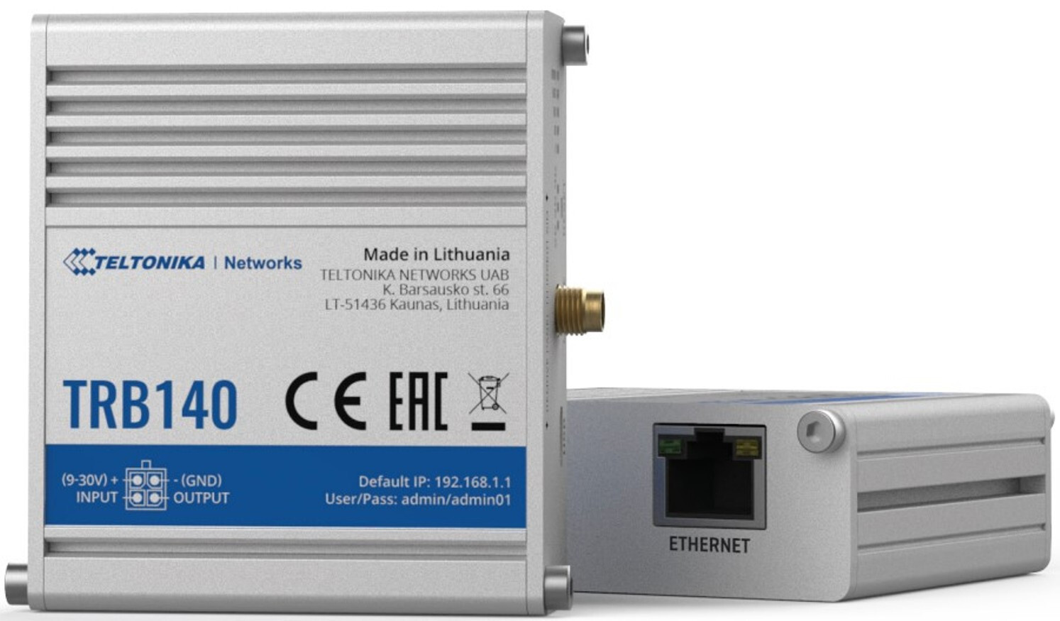 Teltonika TRB140 003000 Industrial Rugged LTE Gateway; Europe Middle East Africa