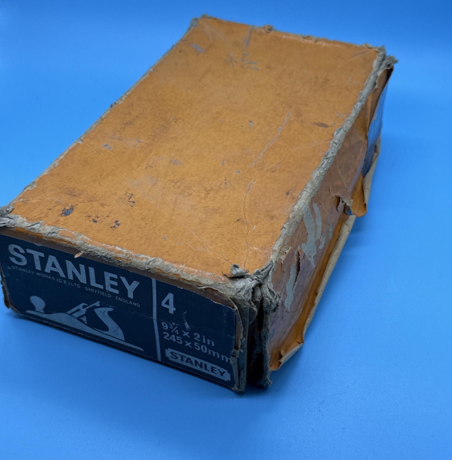 Stanley Bailey No. 4 Smooth Bottom Wood Plane with Original Box