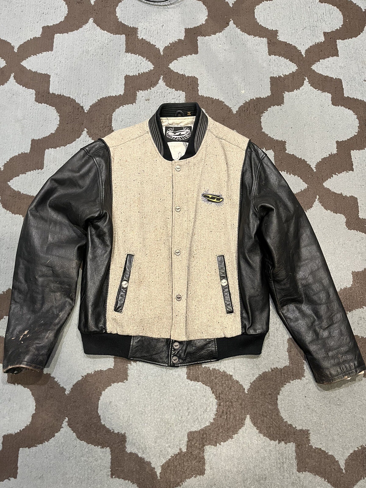 OG JT PAINTBALL LEATHER JACKET XL RARE!!