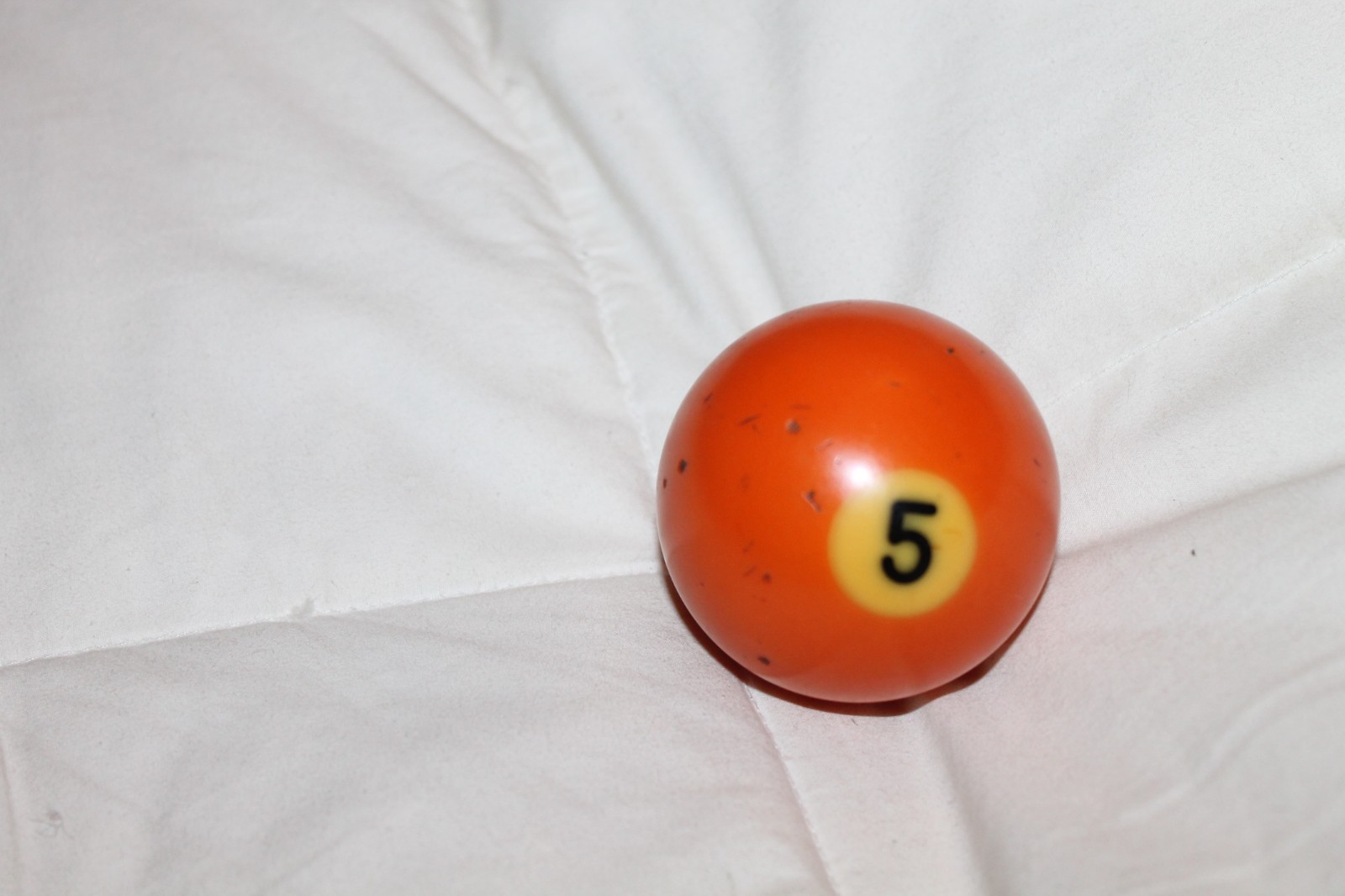 Vintage Pool Table Billiard Ball #5 Solid Replacement Piece