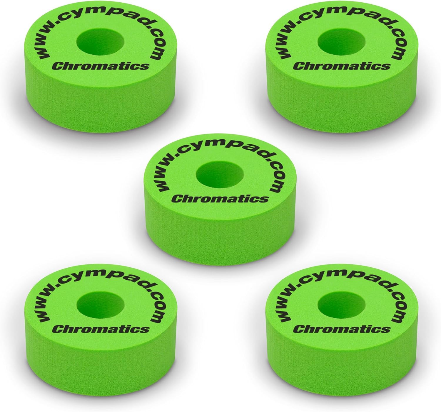 Green Chromatics Foam Cymbal Pad Set – High-Density Memory Foam Washers for Enha
